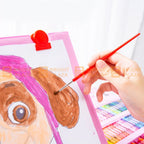 208PCS Kids Art Set Box Case Paint Draw Drawing Colour Pencils Pastels Fun Kit