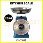 Vintage Mechanical Kitchen Scale Food Weighing Dial Scales Retro Postal 20kg