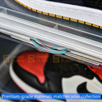 Premium Sneaker Display Shoe Box Storage Case Clear Plastic Boxes Side Stackable