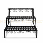 3 Tier Metal Plant Stand Flower Pot Planter Display Rack Garden Balcony Shelf