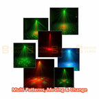 Mini Disco Laser Light Sound Active Projector Stage Pattern LED Lights Party