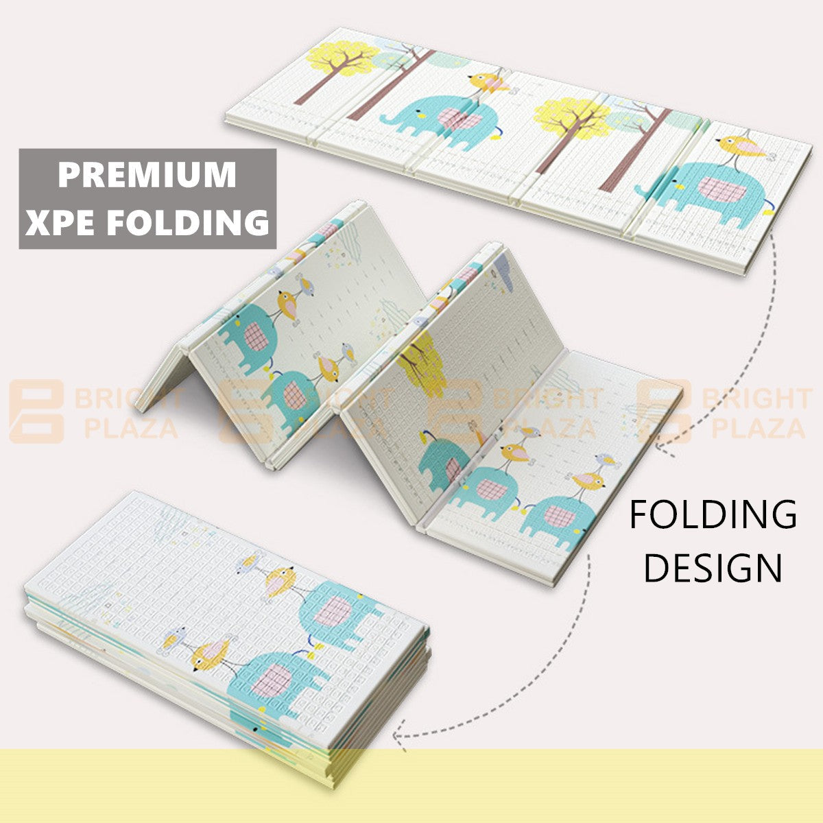Foldable Baby Kids Play Mat Crawling Pad Waterproof Foam Carpet Rug Picnic Soft