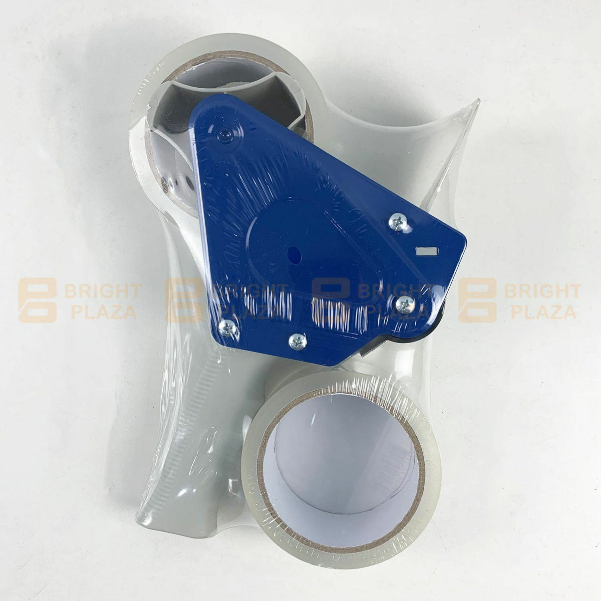 Packing Tape Dispenser Gun + 2 Rolls 50M x 48MM Clear Tape With Cutter Packaging