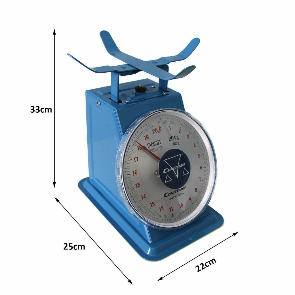 Vintage Mechanical Kitchen Scale Food Weighing Dial Scales Retro Postal 20kg