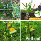 Garden Weed Puller Weeder Twister Easy Twist Pull Lawn Root Remover Killer Tool