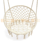 Large Hammock Chair Macrame Cotton Rope Swing Bed Relax Outdoor Hanging Seat Sit