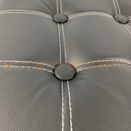 Folding Ottoman Storage Cube Footstool Stool Box Pouf Seat Bench PU Faux Leather