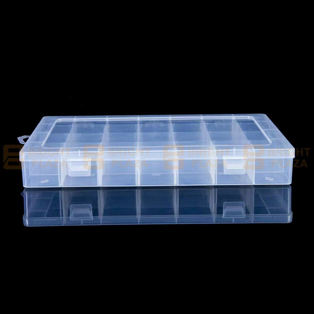 Large Plastic Compartment Storage Box Container Jewellery Bead Craft Organiser