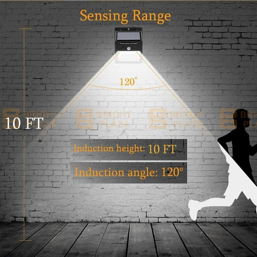 2PK 20 LED Solar Powered PIR Motion Sensor Light Garden Outdoor Security Lights