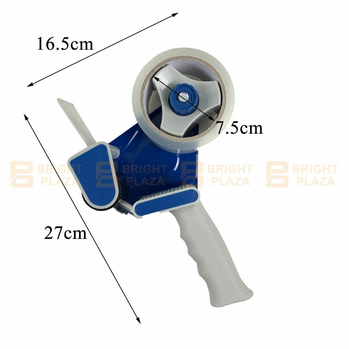 Packing Tape Dispenser Gun + 2 Rolls 50M x 48MM Clear Tape With Cutter Packaging