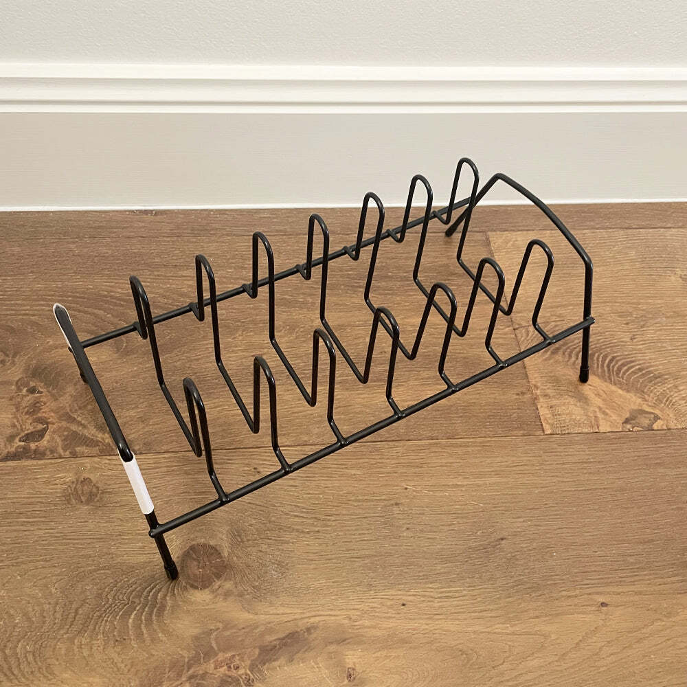 Metal Dish Rack Stand Kitchen Plate Pot Lids Drying Drainer Wire Holder Organise