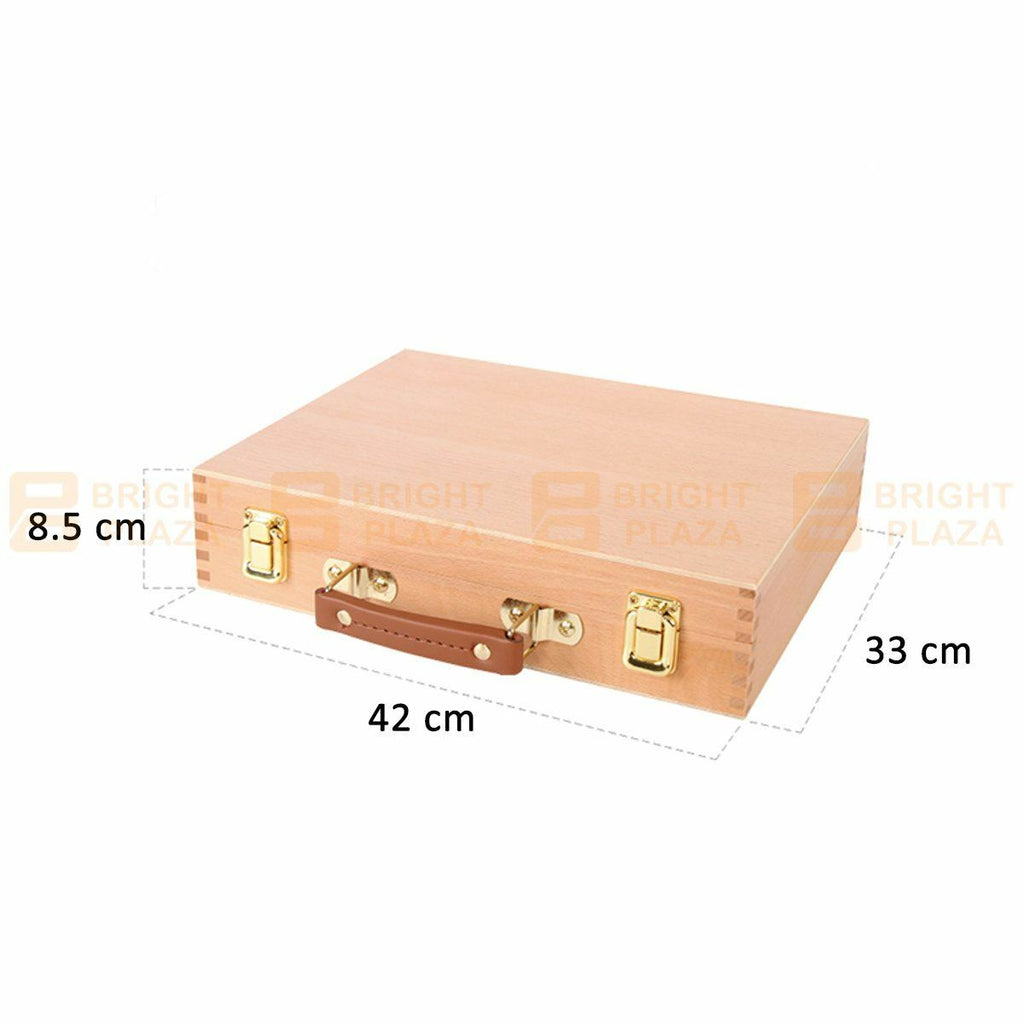 Artist Painting Painter Wooden Storage Box Easel Palette Beech Wood Organiser