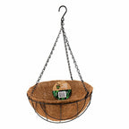 Garden Hanging Basket With Liner & Chain Flower Plant Pots Planters Baskets Coir