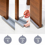 2PK Double Sided Door Snake Air Draft Wind Dust Stopper Seal Sealing Strip Guard