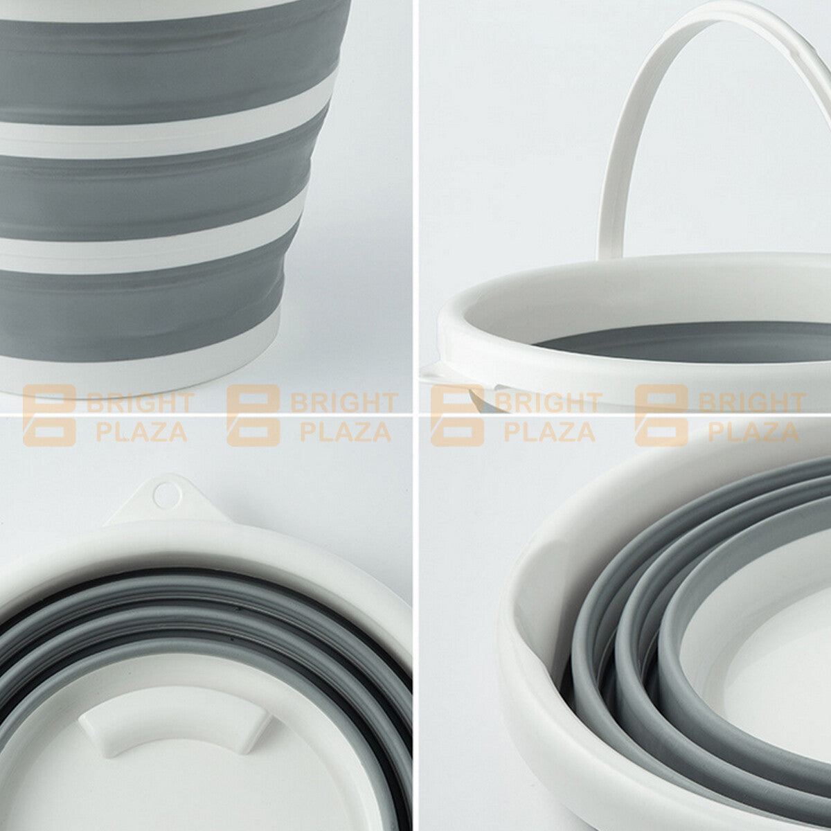 10L Collapsible Folding Bucket Silicone Water Container Hiking Camping Fishing