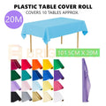20m Plastic Table Cloth Roll Cover Banquet Party Wedding Birthday PVC Vinyl Bulk