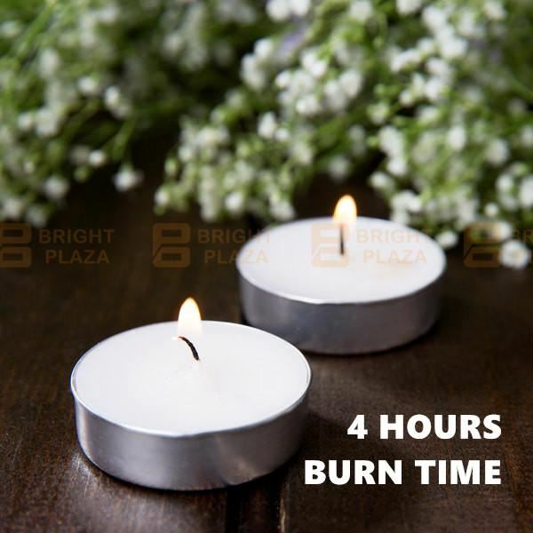 100pk Tea light Candles Tea Lights Tealight Tealights Unscented Candle 4 Hours