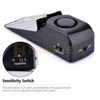 2 x Portable Wedge Door Stop Alarm Device Alerter Home Security Vibration Trigge
