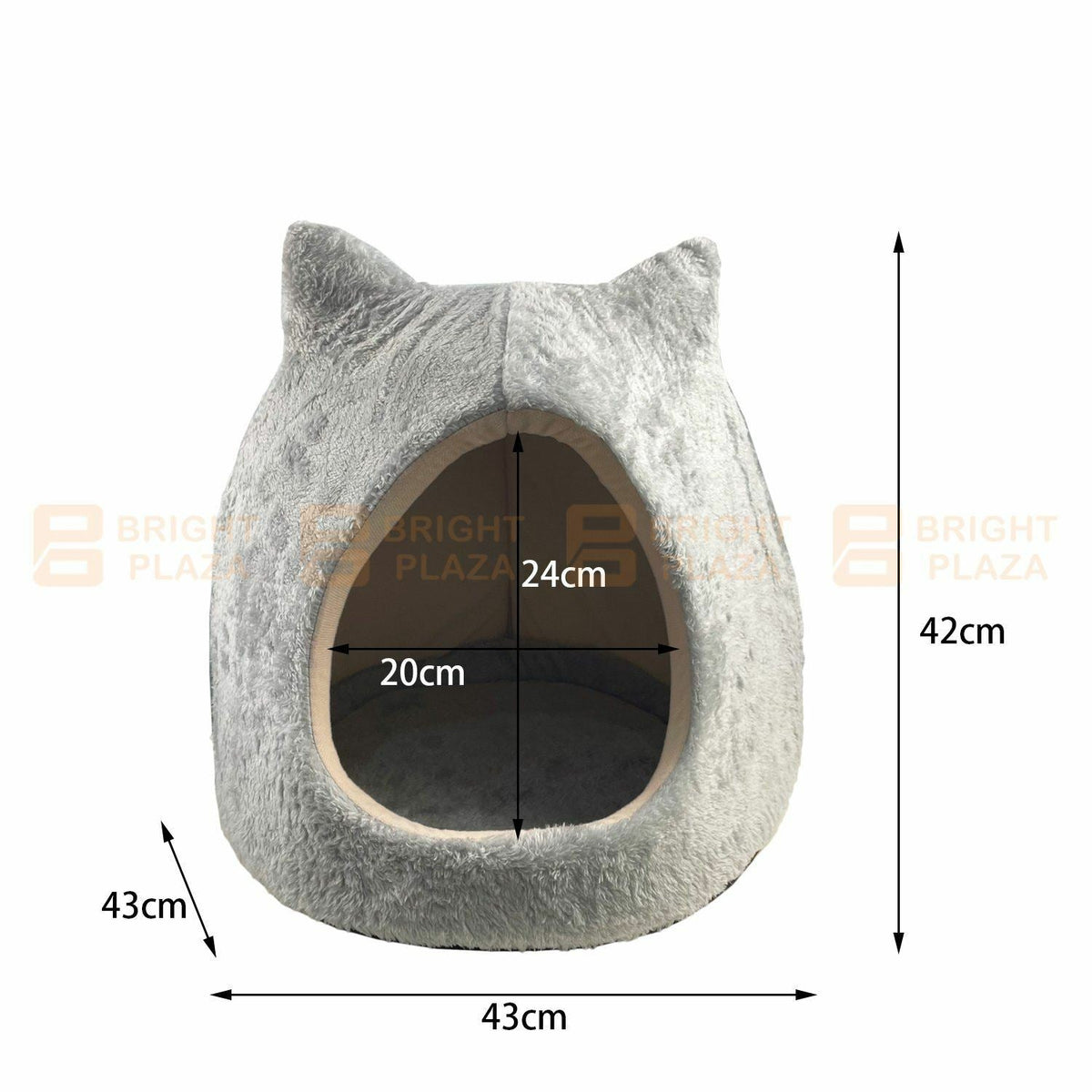 Pet Cat Dog Cave Bed House Warm Igloo Cushion Small Comfy Puppy Kitten Kennel