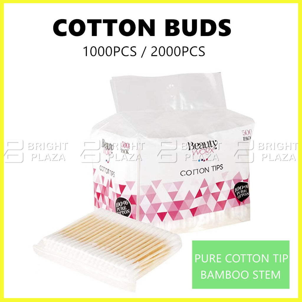 1000/2000pcs Cotton Buds Cotton Swab Ear Buds Cosmetic Makeup Remover Soft Tips