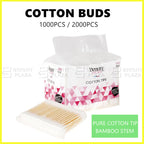 1000/2000pcs Cotton Buds Cotton Swab Ear Buds Cosmetic Makeup Remover Soft Tips