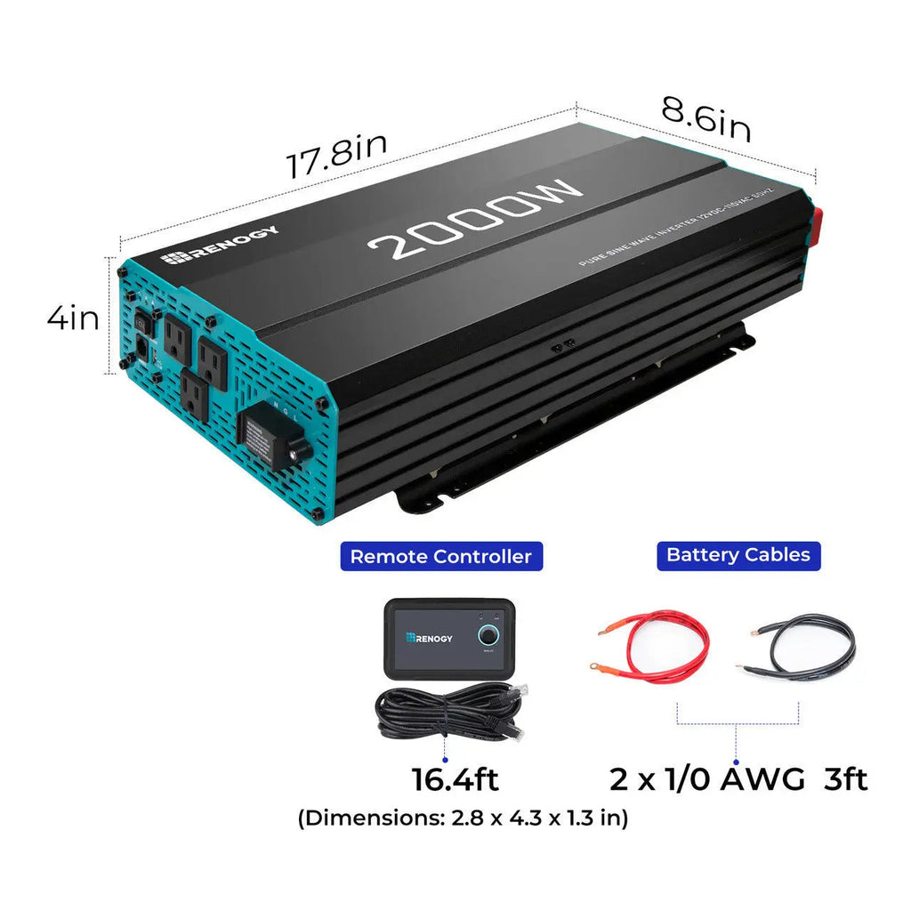 Refurbished 2000W 12V Pure Sine Wave Inverter