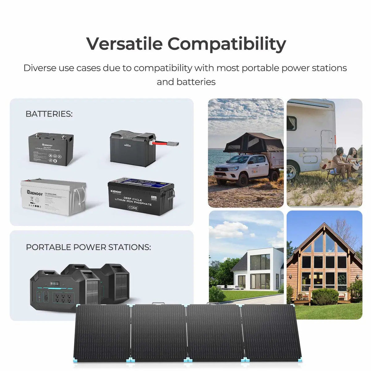 220W Lightweight Portable Solar Panel Suitcase