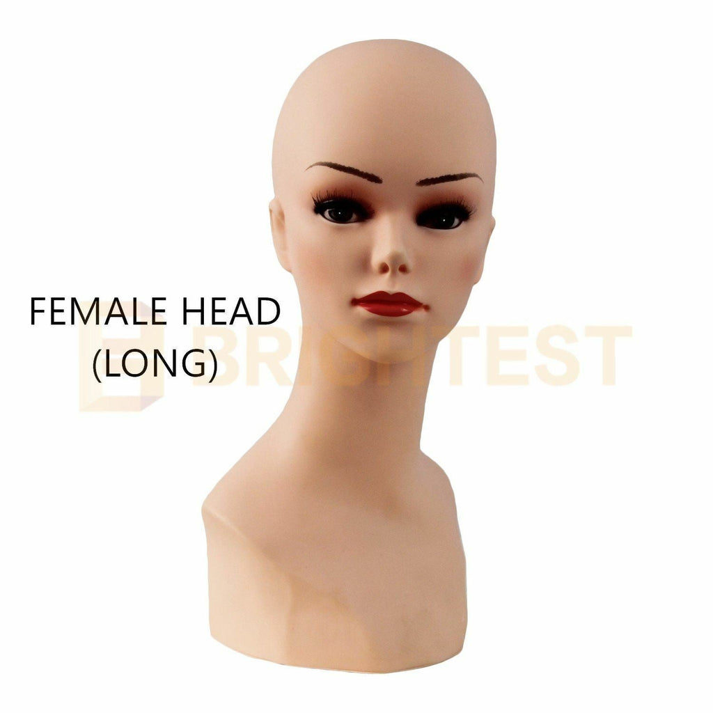 Mannequin Display Head Stand Female Makeup Model Hat Wig Hair Jewellery Dummy