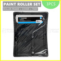 3pcs Painting Kit Paint Roller Tray Set Household Home DIY Décor Decorating Wall