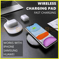 Wireless Charging Pad Mat Phone Charger For Apple iPhone Samsung Google Phones