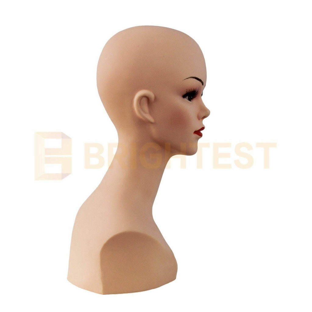 Mannequin Display Head Stand Female Makeup Model Hat Wig Hair Jewellery Dummy