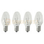 8pcs Clear Night Light Lamp Replacement Bulbs 7W E14 240V Small Screw On Bulb