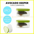 2pcs Avocado Keeper Saver Food Veggie Storage Container Stay Fresh Leftover Half
