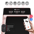 DeerRun Z10 12% Auto Incline Smart Walking Pad Treadmill with remote control Pink-Fat-burning & fitness friendly
