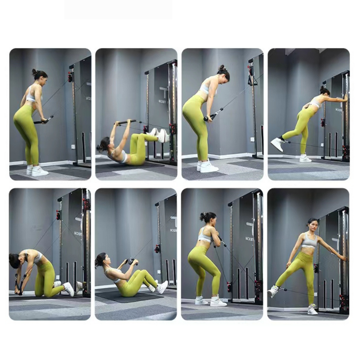 Muscle Motion Wall Mounted Functional Trainer-Double Stack - Lifestyle Series