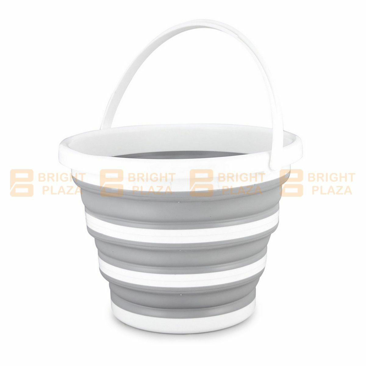 10L Collapsible Folding Bucket Silicone Water Container Hiking Camping Fishing