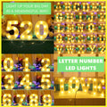 LED Light Up Alphabet Letter Number Lights Standing Hanging Wedding Party Light