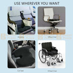 Orthopaedic Memory Foam Seat Cushion Support Back Pain Chair Pillow Car Coccyx