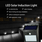 2PK 20 LED Solar Powered PIR Motion Sensor Light Garden Outdoor Security Lights