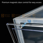 Premium Sneaker Display Shoe Box Storage Case Clear Plastic Boxes Side Stackable