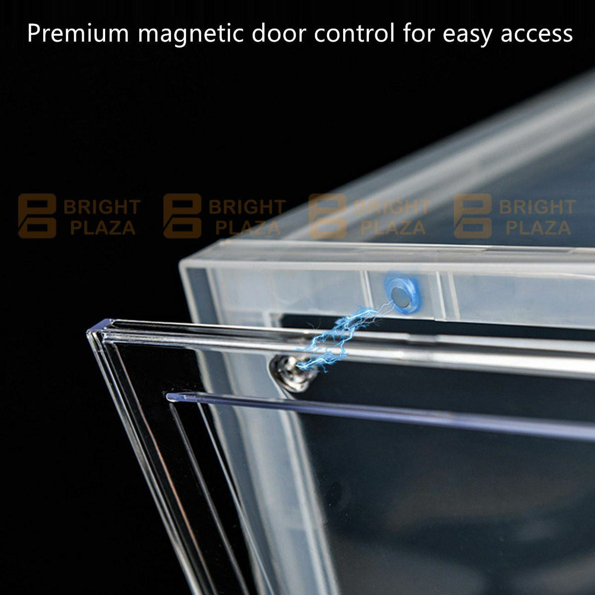 Premium Sneaker Display Shoe Box Storage Case Clear Plastic Boxes Side Stackable