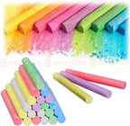 100pk Coloured or White Chalk Sticks Blackboard Craft Children School Art Draw