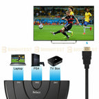 4K 1080P HDMI HDTV Switch Switcher Selector Splitter Cable 3 Port Way In 1 Out