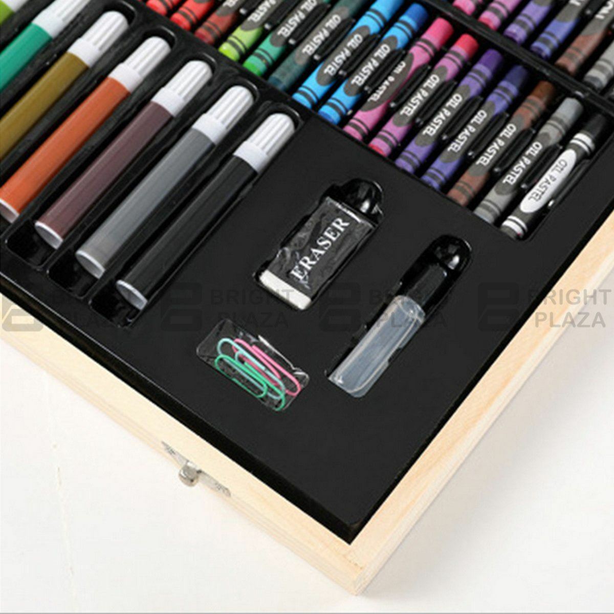180PCS Kids Complete Art Set Box Case Paints Drawing Colour Pencils Pastels