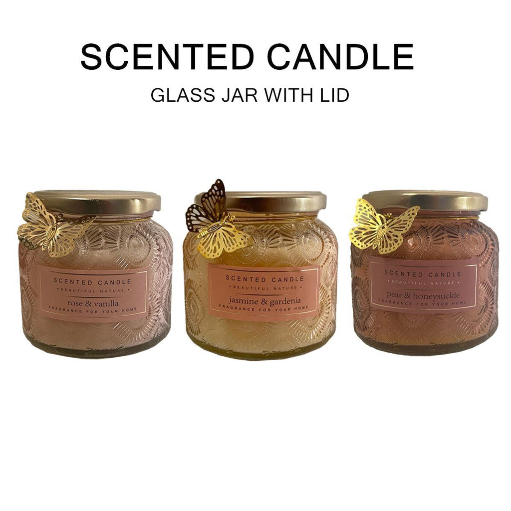 36 Hours Scented Candle in Glass Jar With Lid Cup Candles Weddings Gift Home Déc