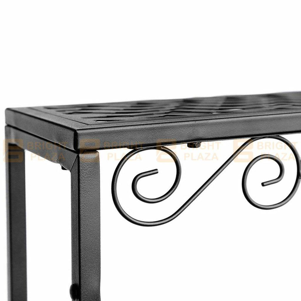 3 Tier Metal Plant Stand Flower Pot Planter Display Rack Garden Balcony Shelf