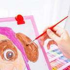 208PCS Kids Art Set Box Case Paint Draw Drawing Board Colour Pencils Pastels Art