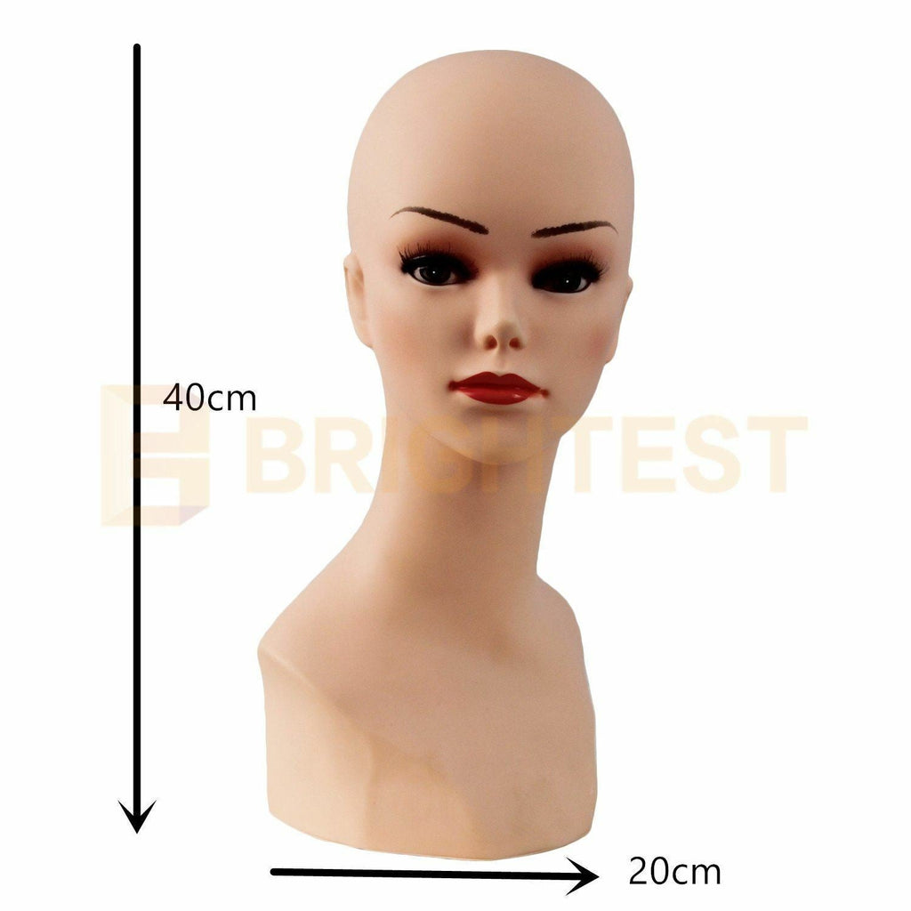 Mannequin Display Head Stand Female Makeup Model Hat Wig Hair Jewellery Dummy