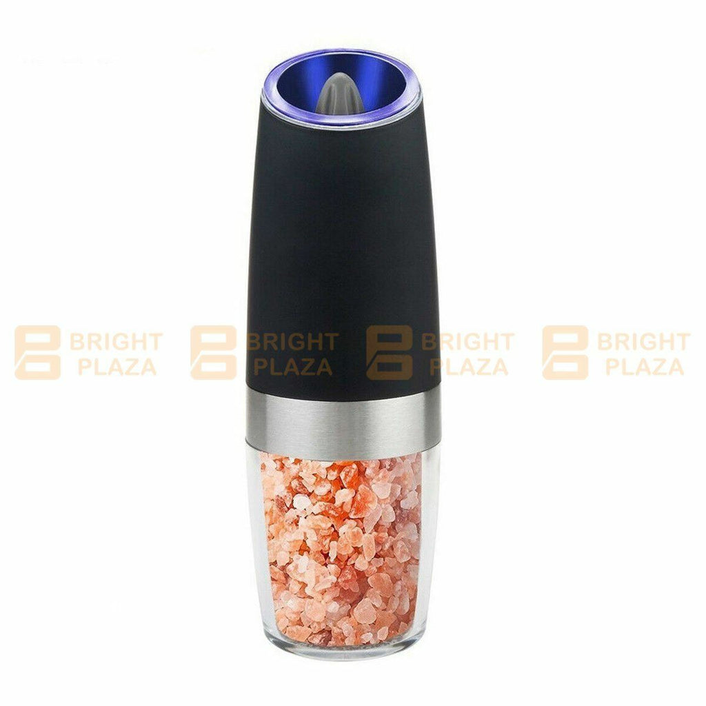 Electric Salt Pepper Grinder Mill Shakers Stainless Steel LED Light Battery Auto