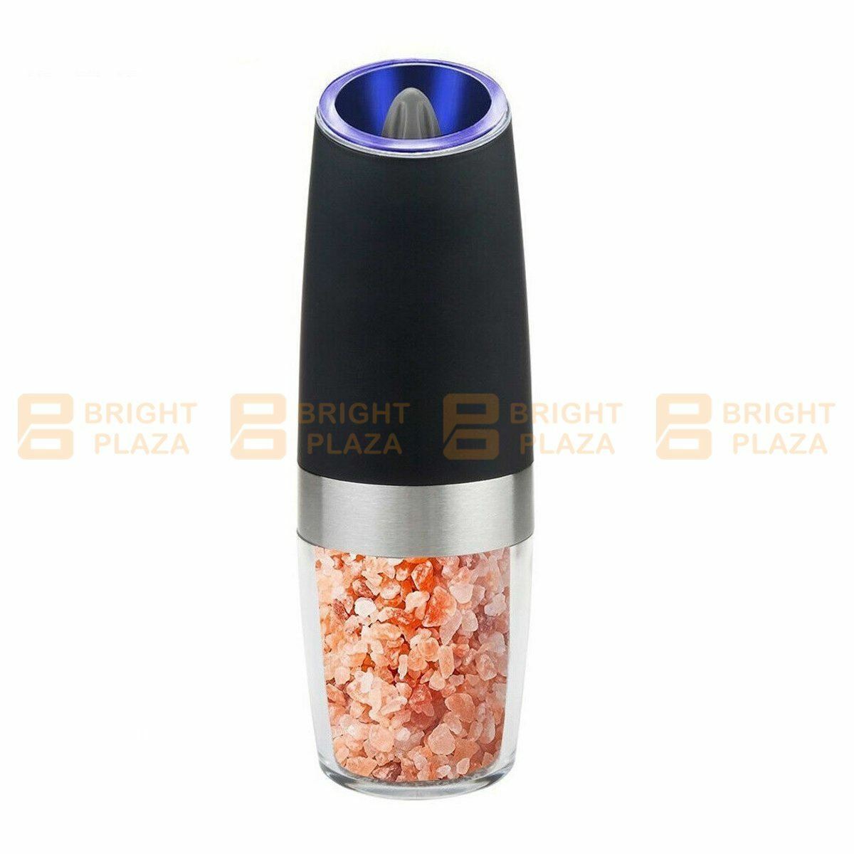 Electric Salt Pepper Grinder Mill Shakers Stainless Steel LED Light Battery Auto
